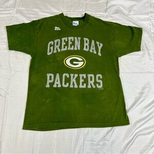 Vintage 1996 Pro Player Green Bay Packers Tee Men’s L Made in USA NFL